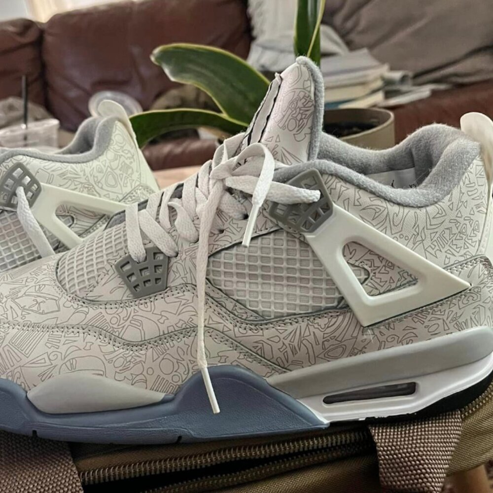 Air Jordan's Retro 4, 30th Anniversary Laser Print